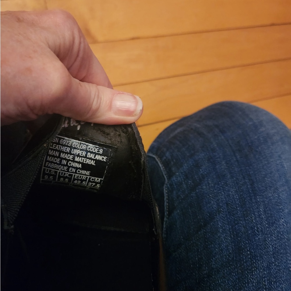 Men's Black Leather Boots - Picture 8 of 8
